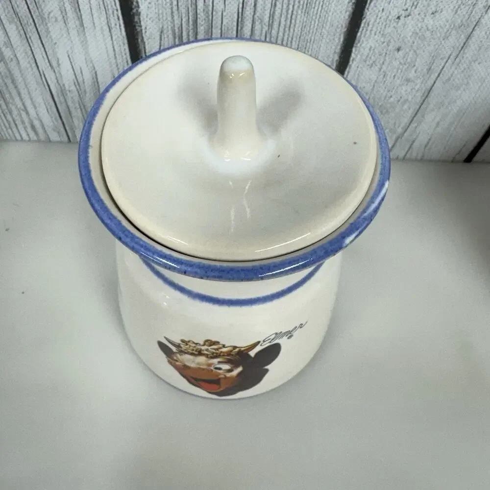 Elsie & Elmer Cream & Sugar Set Ceramic - Unmarked